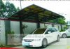 Single carport-aluminum alloy frame and polycarbonate sailing