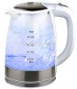 New 2.0 Liter Electric& Pyrex Glass Water Kettle (Blue LED-light)
