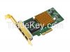 Factory direct sale 10/100/1000mbps Intel I350-T4 quad port network adapter card