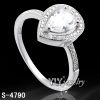 Fashion 925 Silver CZ Ring for Woman (S-4790)