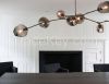 Lindsey Adelman 9 Globe Branching Bubble Glass Pendent Light, Modern Chandelier, Modern Living, Sitting, Dinning room, Bedroom, Kitchen, Restaurant, Lobby, bar, Hotel, Villa, Lounge, shopping center Lamp