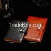 A4/A5 wholesale planner organizer journal executive diary 2015, black/orange executive leather diary 2015