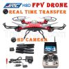 FPV JJRC Red H8D 6-Axis Gyro RC RTF Quadcopter Drone 5.8G HD Camera + Monitor