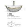 Modern design bathroom ceramic art basin vanity basin countertop colored hand wash sink