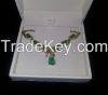 Genuine Emerald & Diamond Necklace