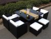 9 PIECE RATTAN CUBE DINING SET OUTDOOR GARDEN PATIO FURNITURE WICKER 8