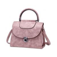 Hot sale of new leisure pure color PU fashion bag ladies handbag pack to provide customization