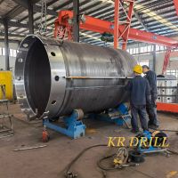 Rotary drilling machine sffegurad segmental double wall casing pipe tube