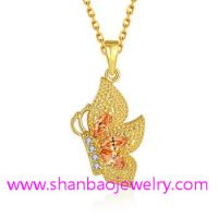 Sell Gold Plated Zircon Costume Fashion Jewelry Women Necklaces