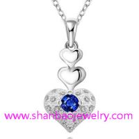 Sell Silver Plating Zircon Costume Fashion Jewelry Women Necklaces