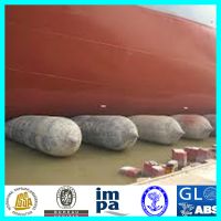 Floating airbags for ship launching