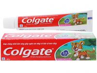 Col-gate Tiger strawberry flavor toothpaste for 2-5 years kids.