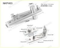 90 degree Stainless Steel Pivot Door Hinge Heavy Duty Rotation Hinge for Wooden Doors 360 degree Shaft Hidden Hinge