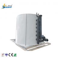 35 Ton Stainless Steel Flake Ice Evaporator Drum Refrigeration Systems CE Certificate