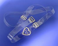 Fashion clear strap with heart