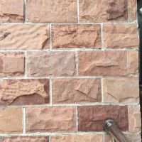 Brown Pink Red Combination natural sandstone Mushroom stone 30x15cm 40x20cm for wall cladding