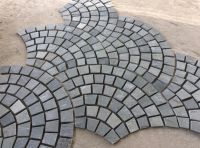 Fan shape paving stone mosaic tile sheet