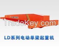 Top running single girder crane