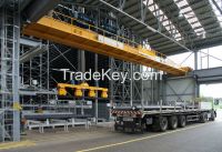 50 ton double girder steel melting plant crane
