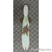 Sell wooden doll with metal star