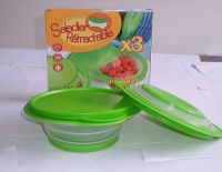 plastic salad foldable bowl