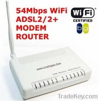 Wireless ADSL Combo ADSL Modem Router with 1 x USB, 1 x LAN Ports