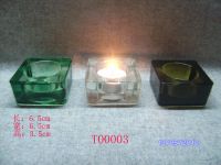 glasss candle holder T00003
