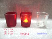 glasss candle holder T00004