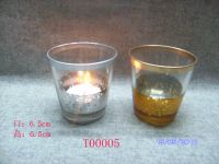 glasss candle holder T00005