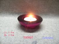 glasss candle holder T00006