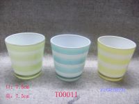 glasss candle holder T00011