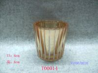 glasss candle holder T00014