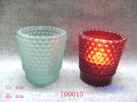 glasss candle holder T00015