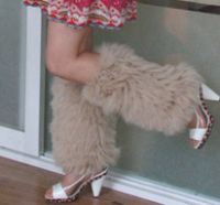 Sell Fox fur knit leg warmer(AZ-61B)
