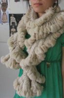 Sell rabbit fur scarf(MZ-65J)