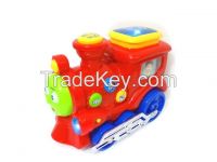 Educational learning toys train with electronic quiz game