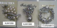 Sell rhinestone brooch (XJW1059)