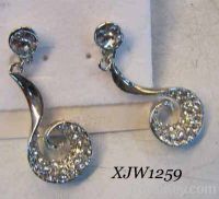 Sell curve shape earrings(XJW1259)