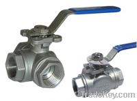 Sell 3-Way Ball Valve, T/L Port, 1000WOG
