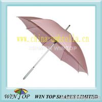 Sell 23" auto straight aluminum pink umbrella