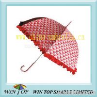 Sell 23" ladies straight heart shape umbrella