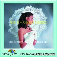 Sell White lace wedding bride umbrella