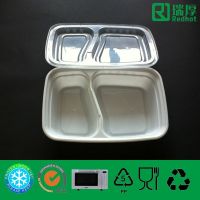 Two Compartments Plastic Food Container 900ml
