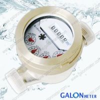 single jet liquid water meter