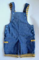 Organic cotton jeans overall shorts