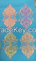 Apparel accessories organza embroidery lace applique