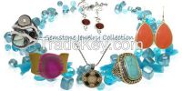Wholesale Semi Precious Stone Jewelry and Wholesale Natural Genuine Stone Jewellery earring, necklaces, pendants, rings, jewelry sets