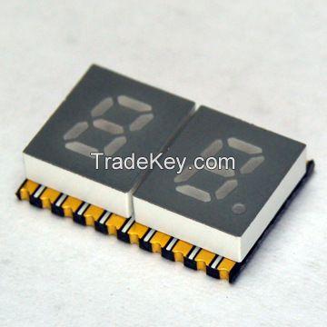 0.2" red led digital display 7 segment smd display 