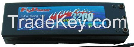 7.4V 3200mAh 25C racing car high rate discharge Li-Po battery pack