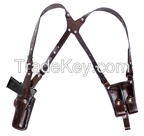 3. BH4D VERTICAL Double Shoulder Rig, Military & Law Enforcement Shoulder Holster